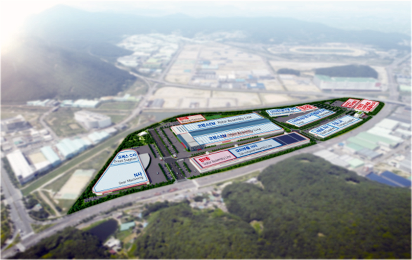 ▲부산형 일자리. 부산 국제산업물류도시 조감도. (사진제공=산업통상자원부)