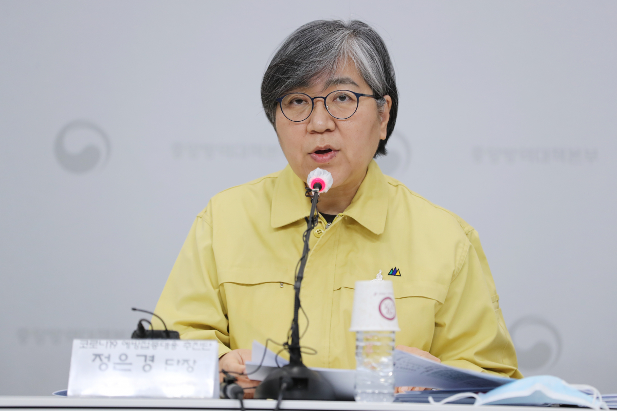 ▲정은경 중앙방역대책본부 본부장은 22일 "현재는 접종 동의율이 상당히 높게 나왔기 때문에 순서에 따라 접종을 차질없이 진행하겠다"고 밝혔다. (연합뉴스)