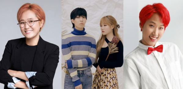 ▲송은이, AKMU, 재재(사진제공=각 소속사)