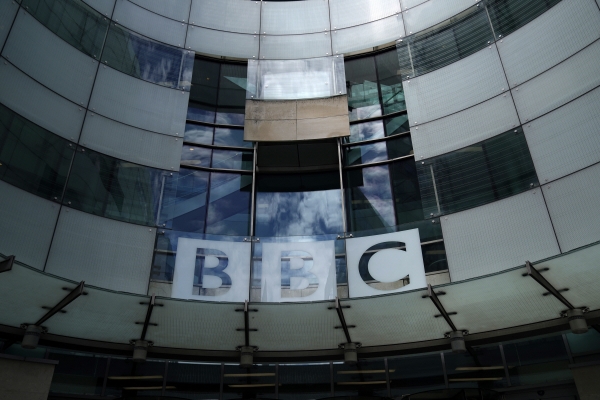 ▲2020년 7월 2일 영국 런던 센트럴에 있는 BBC 방송국의 전망이 보인다. 런던/EPA연합뉴스