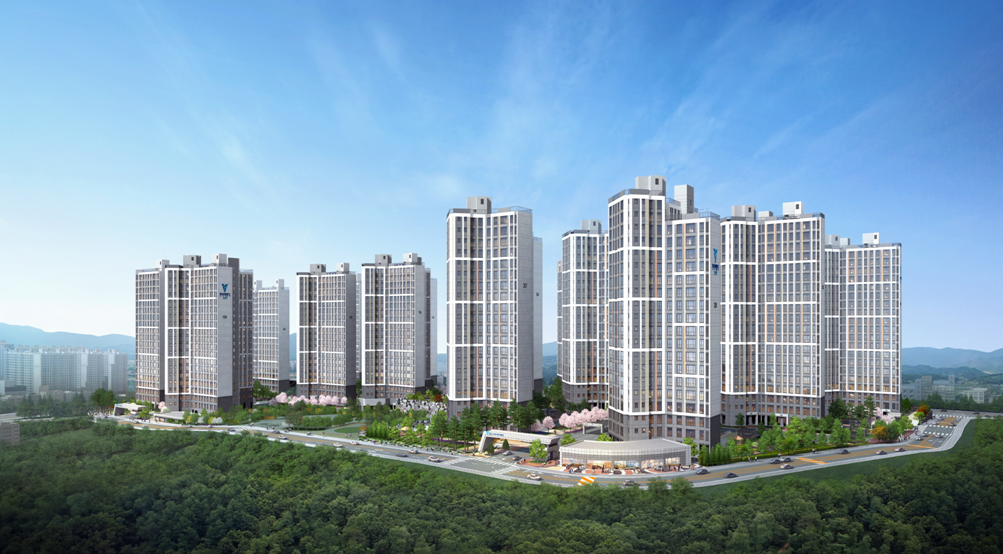 ▲'양평역 한라비발디' 아파트 투시도.  (자료 제공=한라)