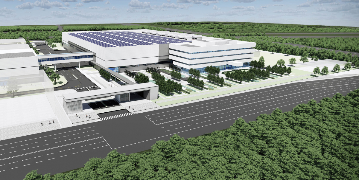 ▲현대차그룹이 중국 광저우에 수소연료전지 시스템 생산공장을 설립한다. 일본 토요타가 영향력을 확대해온 중국 수소전기차 시장을 정면으로 겨냥하겠다는 의지가 담겨 있다. (조감도=현대차그룹)