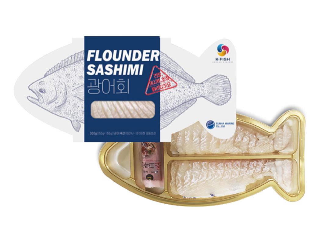 ▲수출용 K-FISH 간편식품(넙치회). (자료제공=해양수산부)