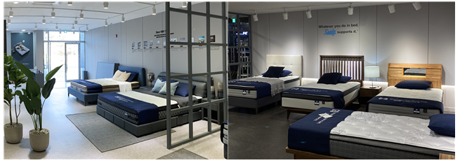 ▲사진 설명=(왼쪽부터)씰리침대 구미점, 씰리침대 부천점