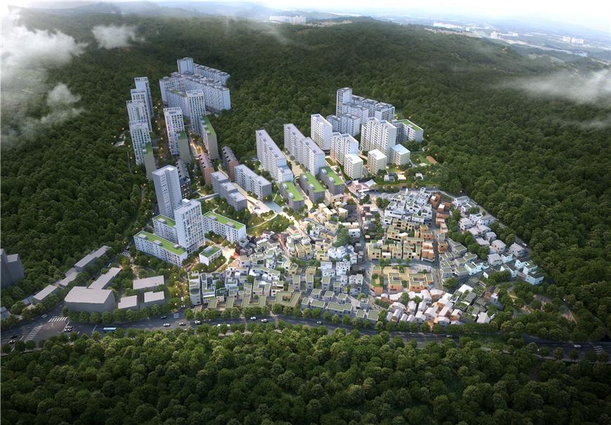 ▲서울 노원구 백사마을 재개발 사업 조감도.  (자료 제공=서울시 )