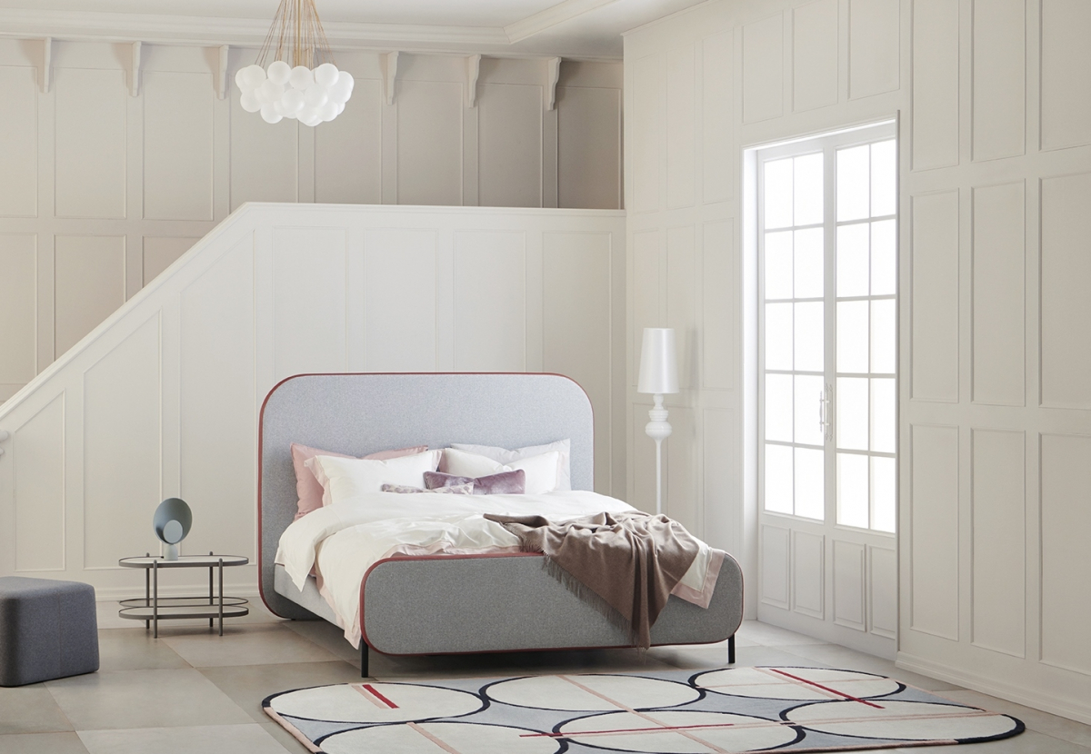 ▲시몬스 침대가 11일 발표한 프레임 신제품 2종 중 ‘키오네’. (사진제공=시몬스침대)