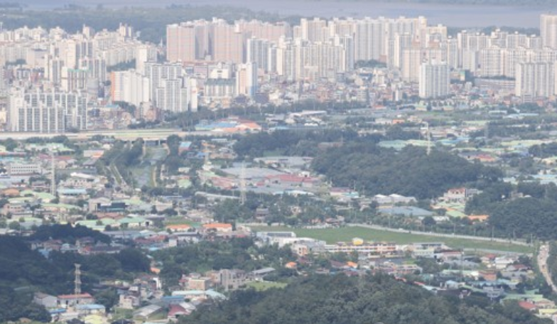 ▲3기 신도시로 지정된 경기도 하남교산 일대. (사진 제공=연합뉴스)