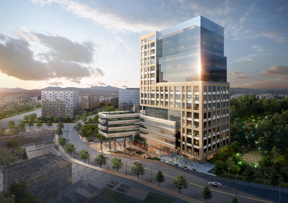 ▲'광교 플렉스 데시앙' 조감도. 