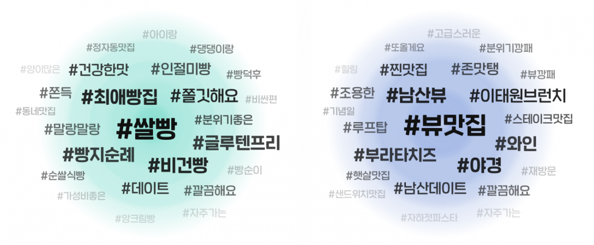 ▲새로 도입될 태그 구름의 모습(가안). (사진제공=네이버)