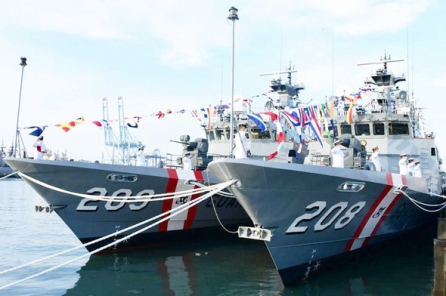 ▲(주)STX는 페루 정부로부터 수주한 500톤급 경비함 2척을 성공적으로 인도했다.  (사진제공=STX)