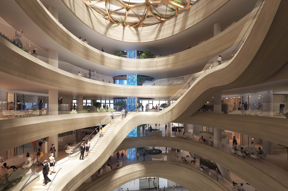 ▲하나금융그룹의 글로벌 헤드쿼터 내부 모습 (사진제공=하나금융그룹)