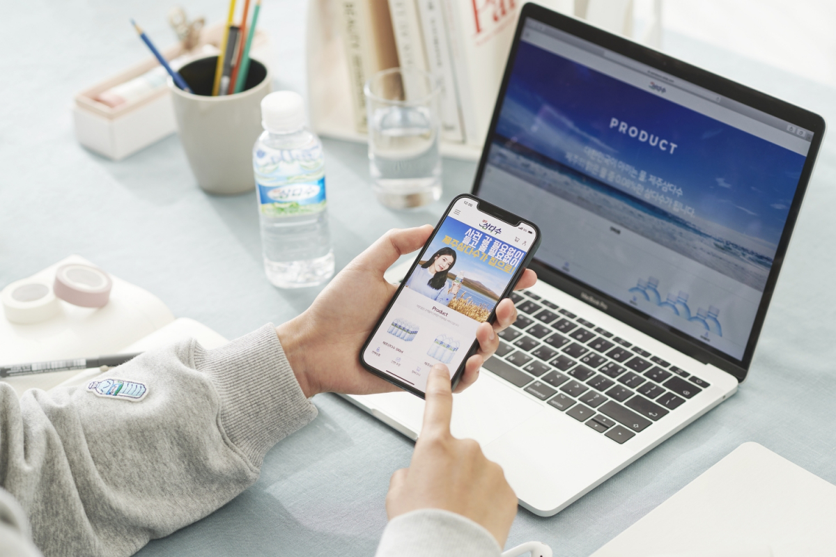 ▲삼다수앱 주문 모습 (제주삼다수)