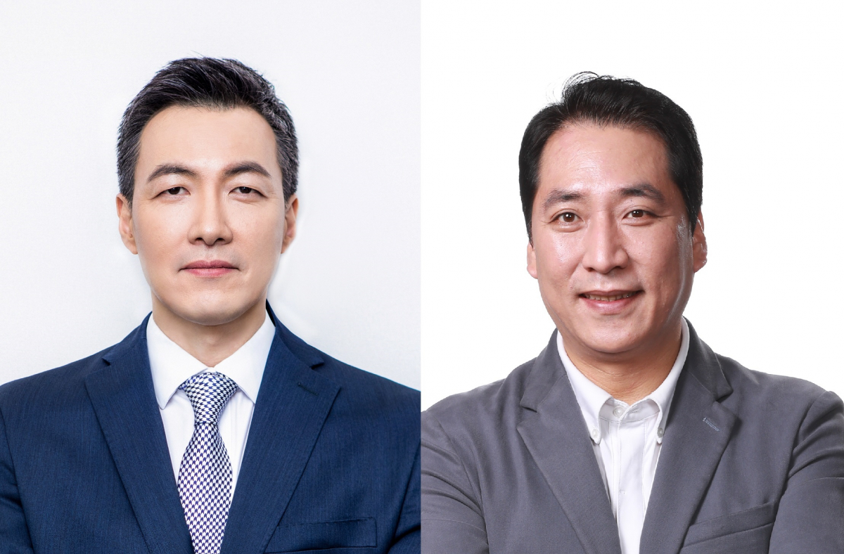▲SK매직 윤요섭 대표(왼쪽)와 문철현 지부장. (사진제공=SK매직)