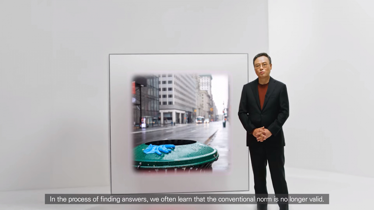 ▲장동현 SK㈜ 사장이 29일 ‘파이낸셜 스토리 투자자 간담회’에서 말하고 있다. (출처=SK㈜ 홈페이지 영상 캡쳐)