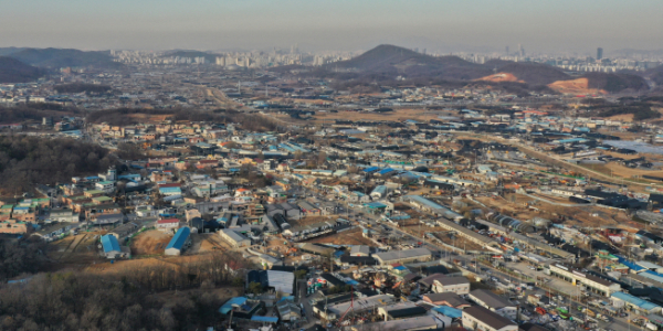 ▲광명ㆍ시흥신도시 조성이 예정된 경기도 시흥시 과림동 일대 모습.  (연합뉴스)