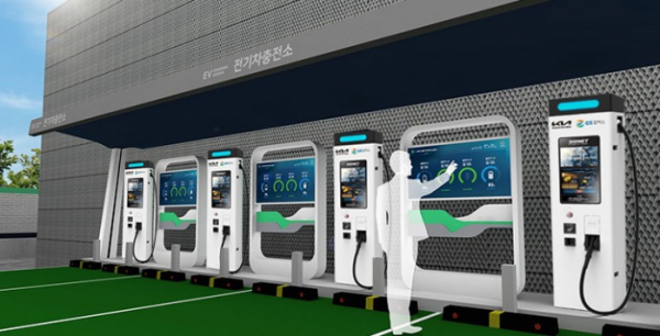 ▲기아-GS칼텍스 협업 전기차 초급속 충전기 모습(예상도)  (사진제공=기아)