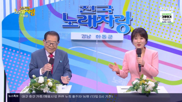 ▲'전국노래자랑' 송해(사진=KBS1 방송화면 캡처)