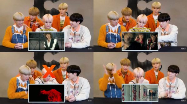 ▲CIX(사진 = 유튜브 채널 'REACT' 방송 화면 캡처)