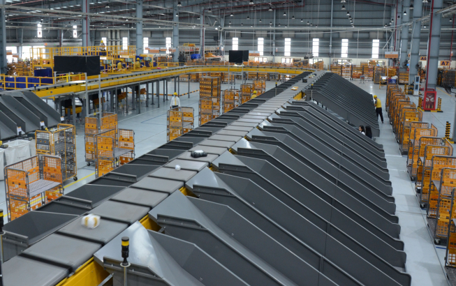 ▲두산로지스틱스솔루션이 자동화 솔루션을 공급한 베트남 우정총공사 다낭 센터 전경. (사진제공=두산로지스틱스솔루션)