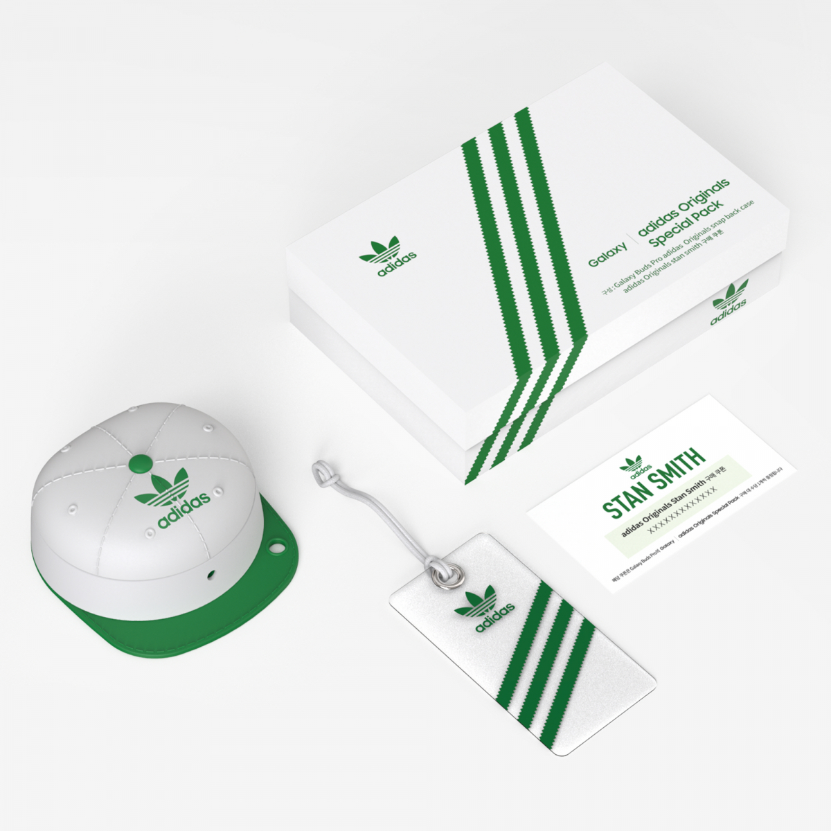 ▲삼성전자와 아디다스 오리지널스가 지속가능한 미래를 주제로 기획한 '갤럭시 버즈 프로 with 아디다스 오리지널스 스페셜 팩' (사진제공=삼성전자)