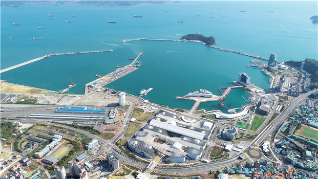 ▲여수항 전경. (사진제공=해양수산부)