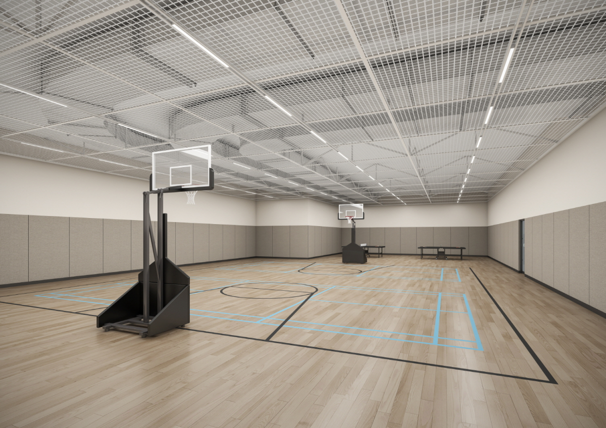 ▲'용현자이 크레스트' 실내체육관 모습 (사진제공=GS건설)