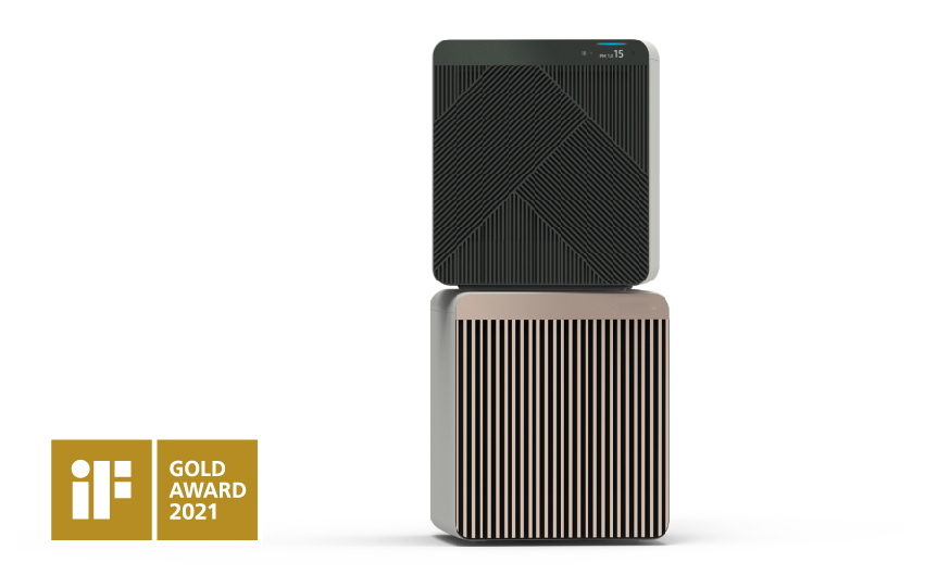 ▲iF 디자인 어워드에서 금상을 수상한 삼성전자 공기청정기 비스포크 큐브 에어 (사진제공=삼성전자)