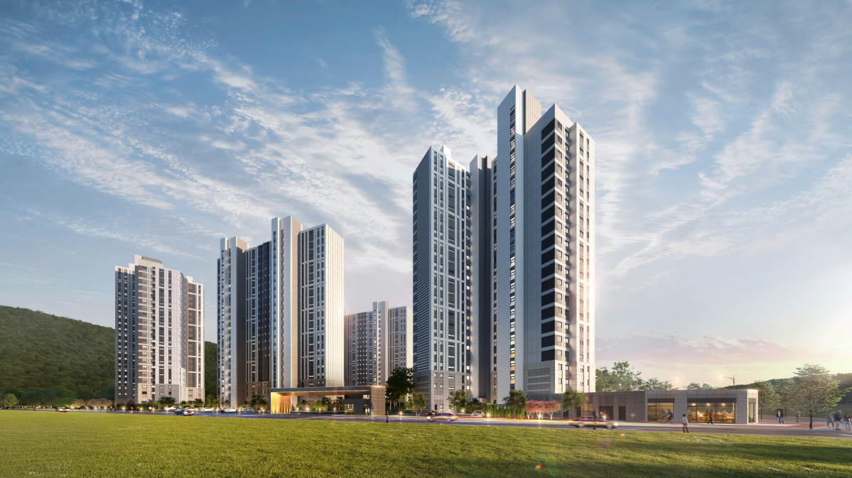 ▲‘e편한세상 연천 웰스하임’ 투시도 (사진제공=DL이앤씨)