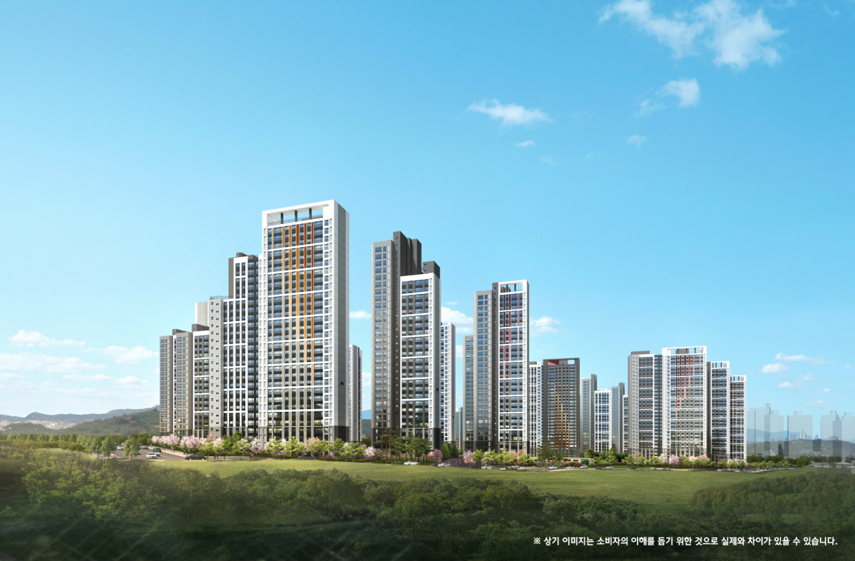 ▲‘힐스테이트 용인 고진역’ 투시도 (사진제공=현대엔지니어링)