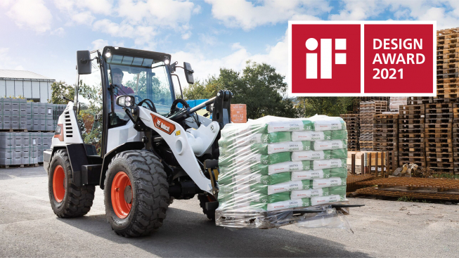 ▲독일 ‘iF 디자인 어워드 2021’에서 본상을 수상한 두산밥캣 콤팩트 휠로더 L85. (사진제공=두산밥캣)