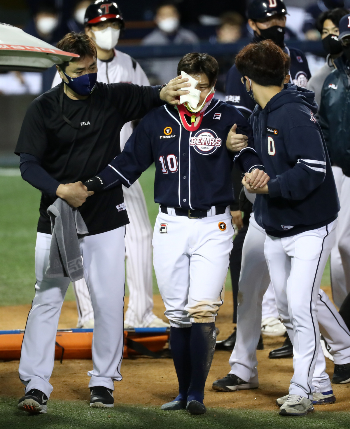 ▲박세혁 부상 (뉴시스)