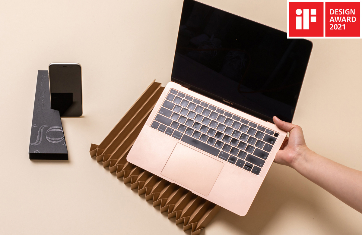 ▲그레이프랩 노트북 거치대 지플로우(g.flow)  (사진제공=SK이노베이션)