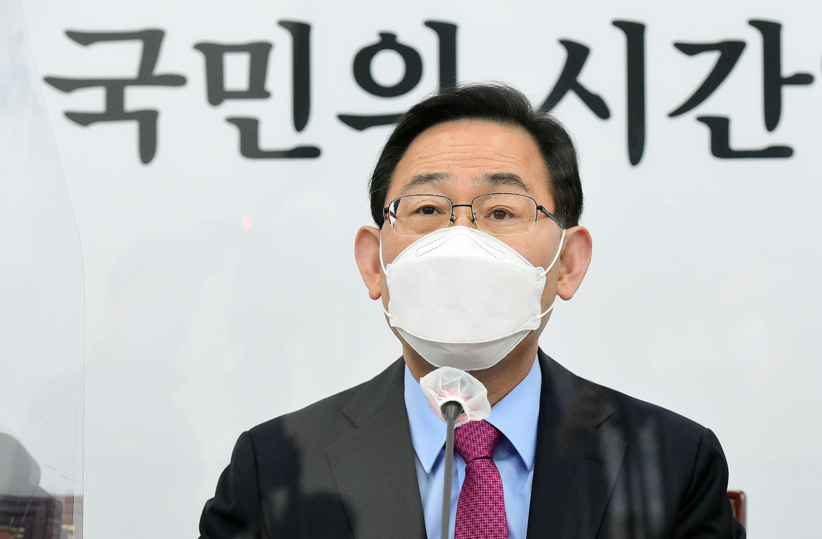 ▲주호영 국민의힘 당 대표 권한대행이 19일 국회에서 열린 비상대책위원회의에서 발언하고 있다. (연합뉴스)