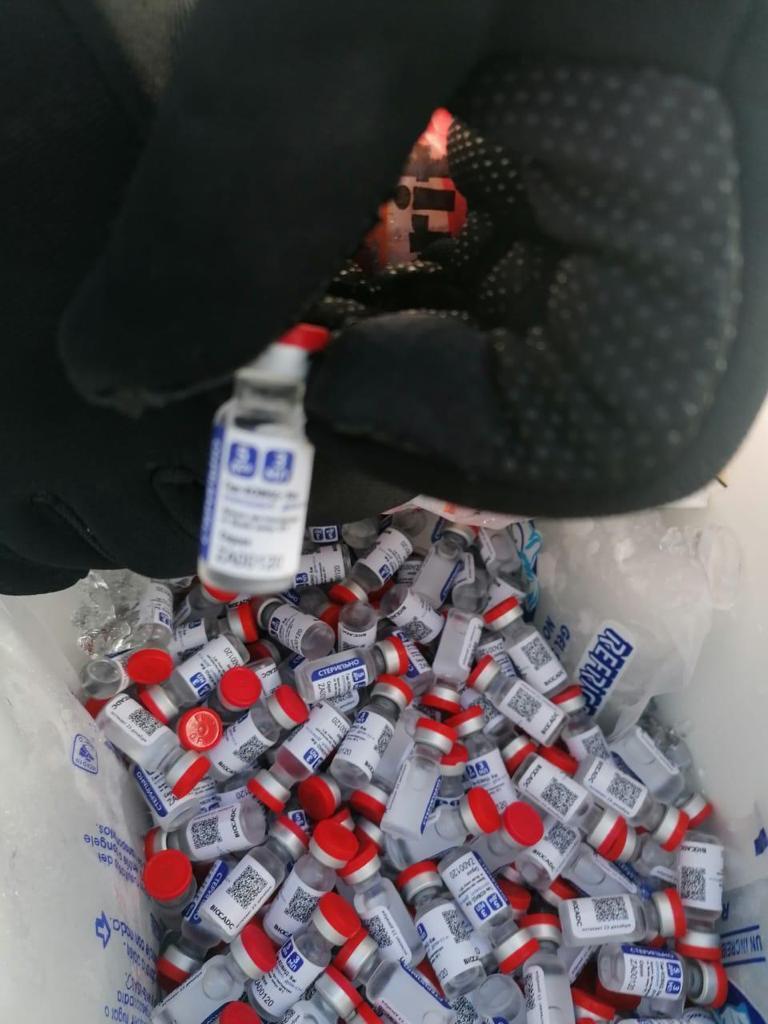 ▲멕시코 세관이 압수한 가짜 스푸트니크 코로나19 백신.
(AP/연합뉴스)