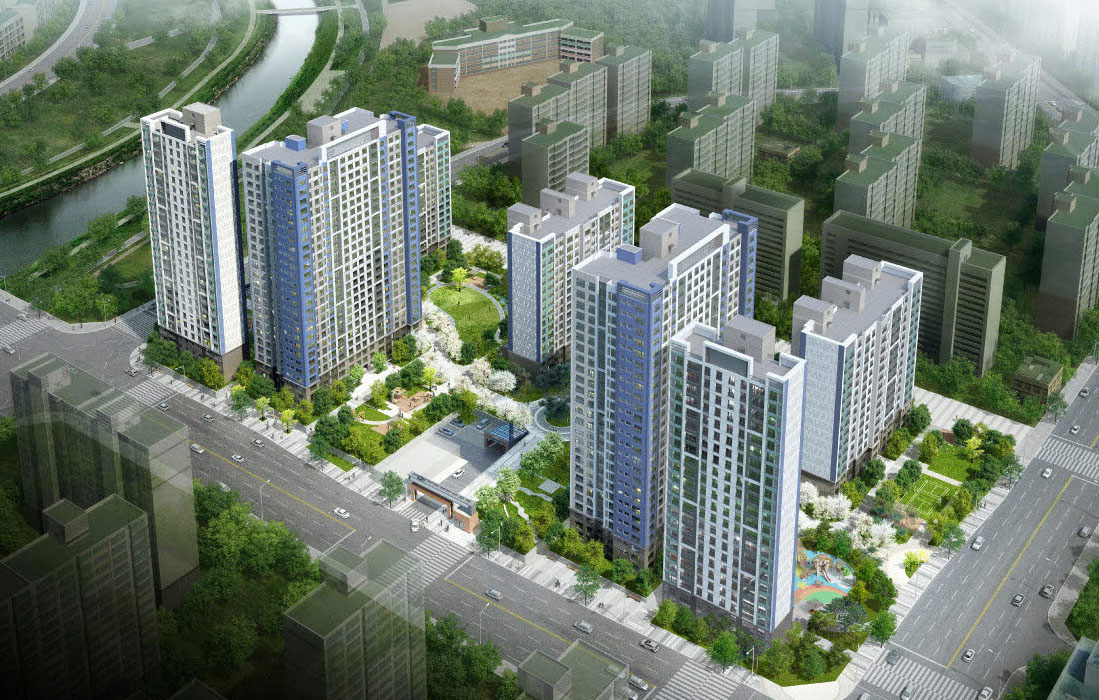 ▲무지개마을 4단지 아파트 조감도. (자료제공=성남시)