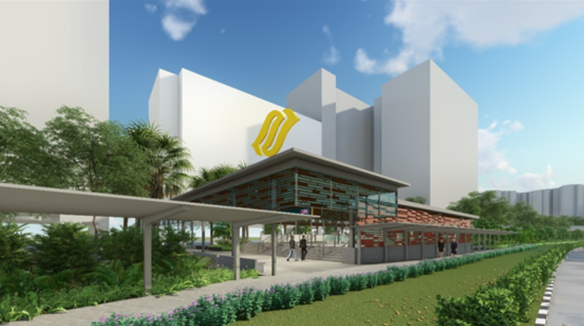 ▲싱가포르 '크로스 아일랜드 라인 파시르리스역' 조감도. (자료제공=대우건설)