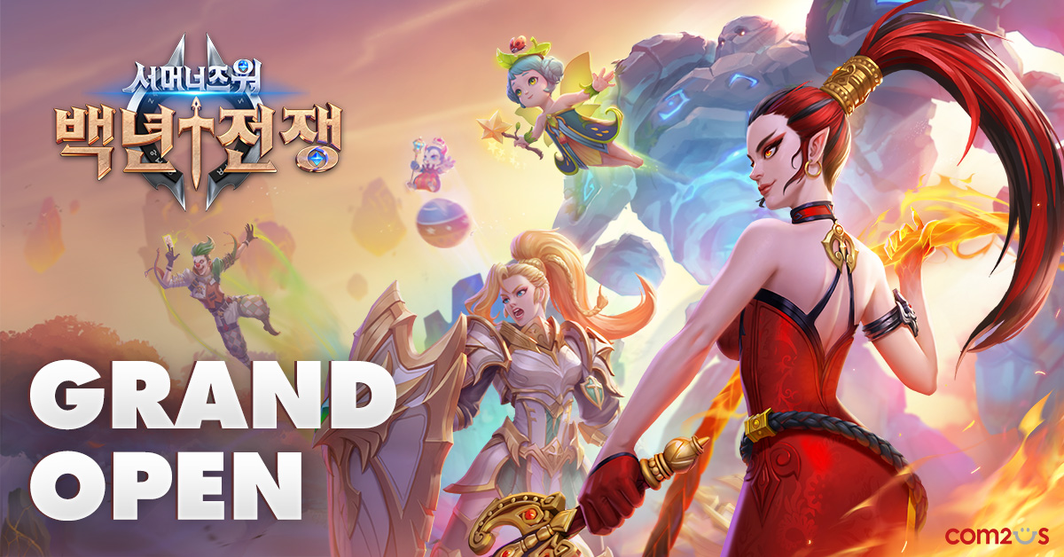 ▲서머너즈 워: 백년전쟁 출시 이미지.  (사진제공=컴투스)