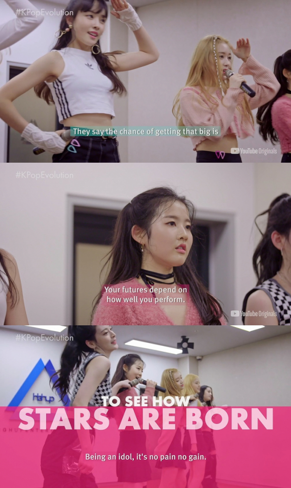 ▲스테이씨(사진 = 유튜브 오리지널 ‘K-Pop Evolution’ 예고편 캡처)