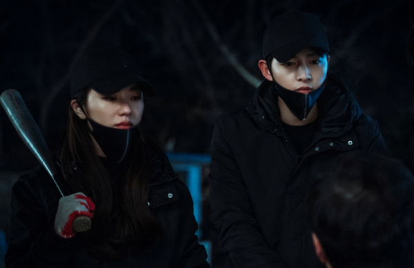 ▲'빈센조' 송중기, 전여빈(사진제공=tvN)