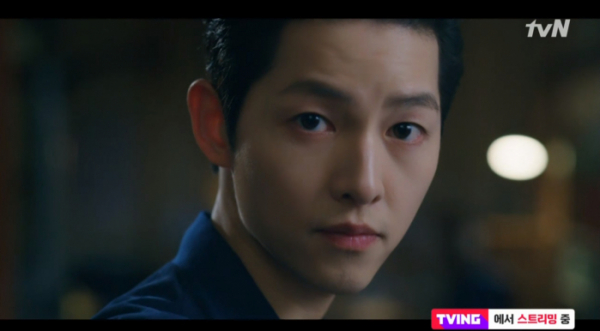 ▲'빈센조' 19회 예고가 공개되지 않았다. '빈센조' 18회 엔딩(사진=tvN 방송화면 캡처)