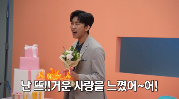 ▲임영웅 광고 촬영(사진=유튜브 '임영웅' 채널)