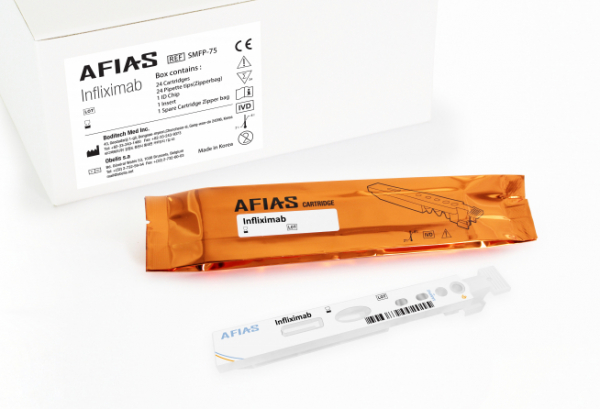 ▲동반진단키트 2종(AFIAS Total Anti-Infliximab, AFIAS Infliximab) (자료 = 바디텍메드)