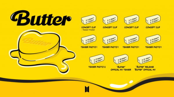 ▲방탄소년단 'Butter' 프로모션 스케줄(사진제공=빅히트 엔터테인먼트)