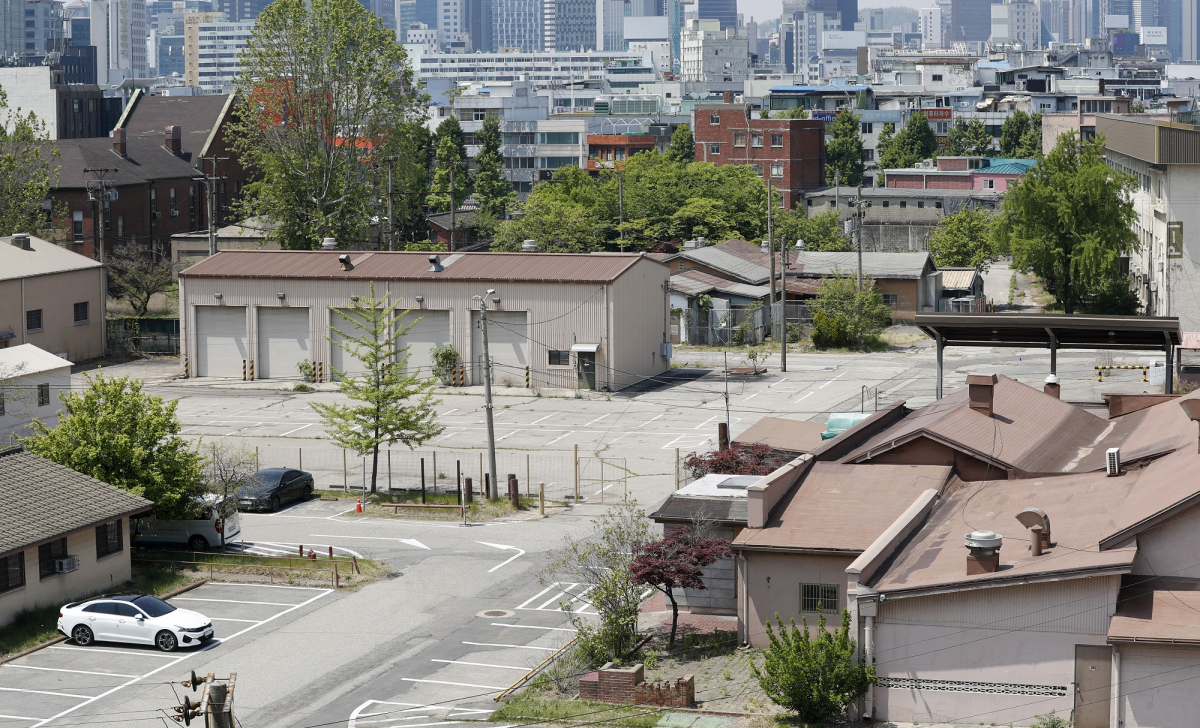 ▲3일 서울 중구 국립중앙의료원 신축이전 예정 부지의 모습(옛 미공병단). (뉴시스)