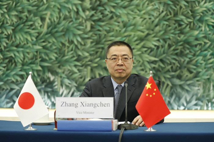 ▲장상천 중국 상무부 부부장. 출처 중국 상무부 홈페이지
