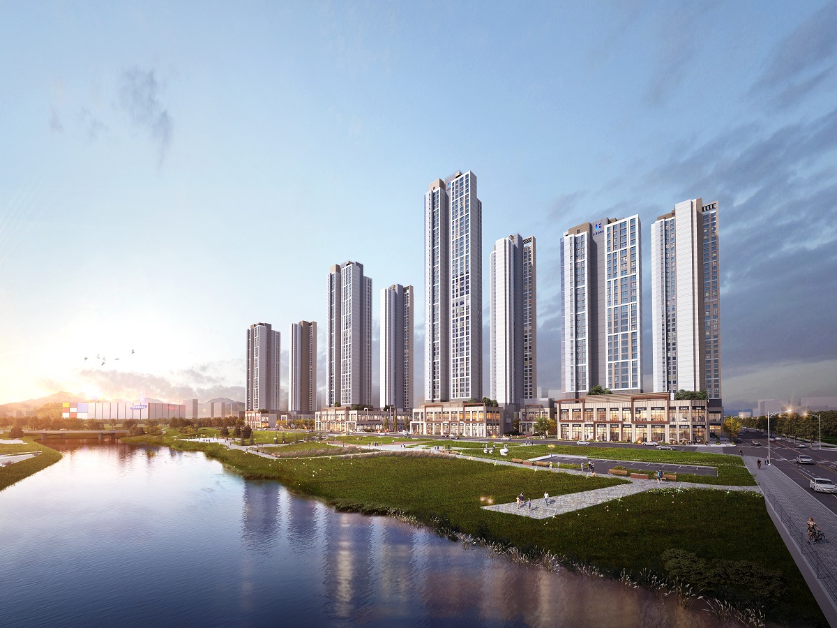 ▲'평택 고덕신도시 유보라 더크레스트' 오피스텔과 상업시설 (자료제공=반도건설)