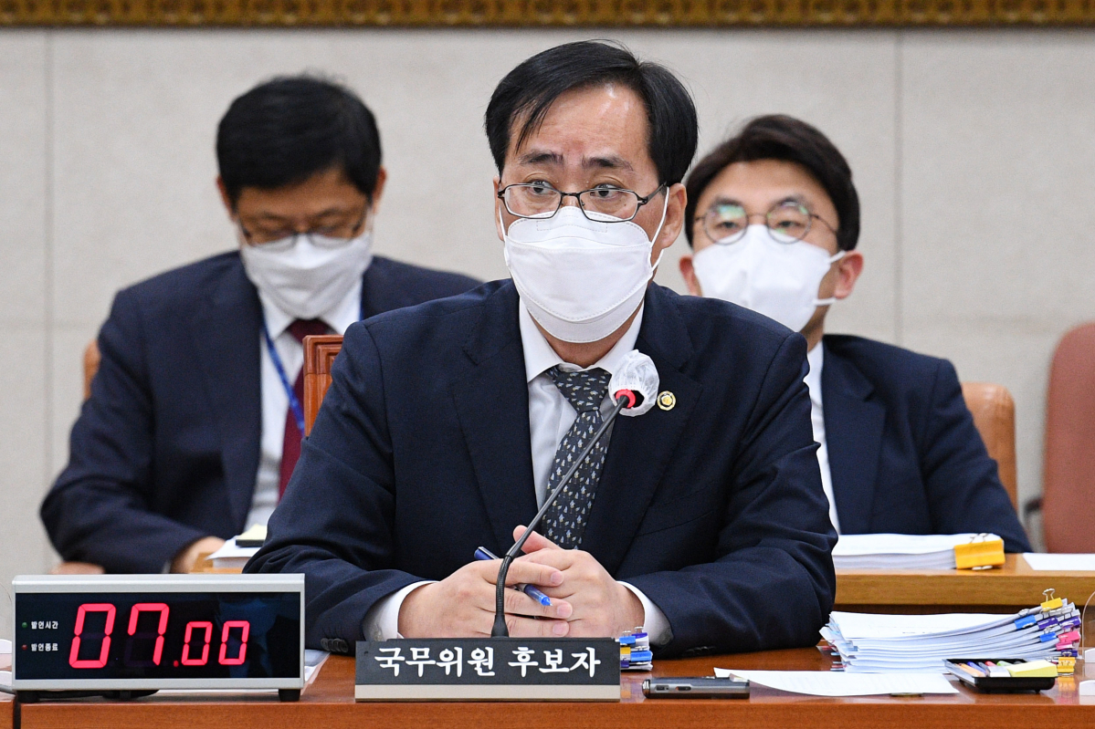 ▲박준영 해양수산부 장관 후보자가 4일 오후 서울 여의도 국회 농림축산식품해양수산위원회에서 열린 인사청문회에서 자료요청에 대해 답변하고 있다. (뉴시스)