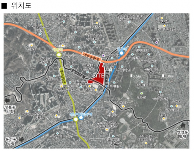 ▲서울 성북구 돈암동 돈암6구역(48-29번지) 재개발 사업 위치도. (자료제공=서울시)