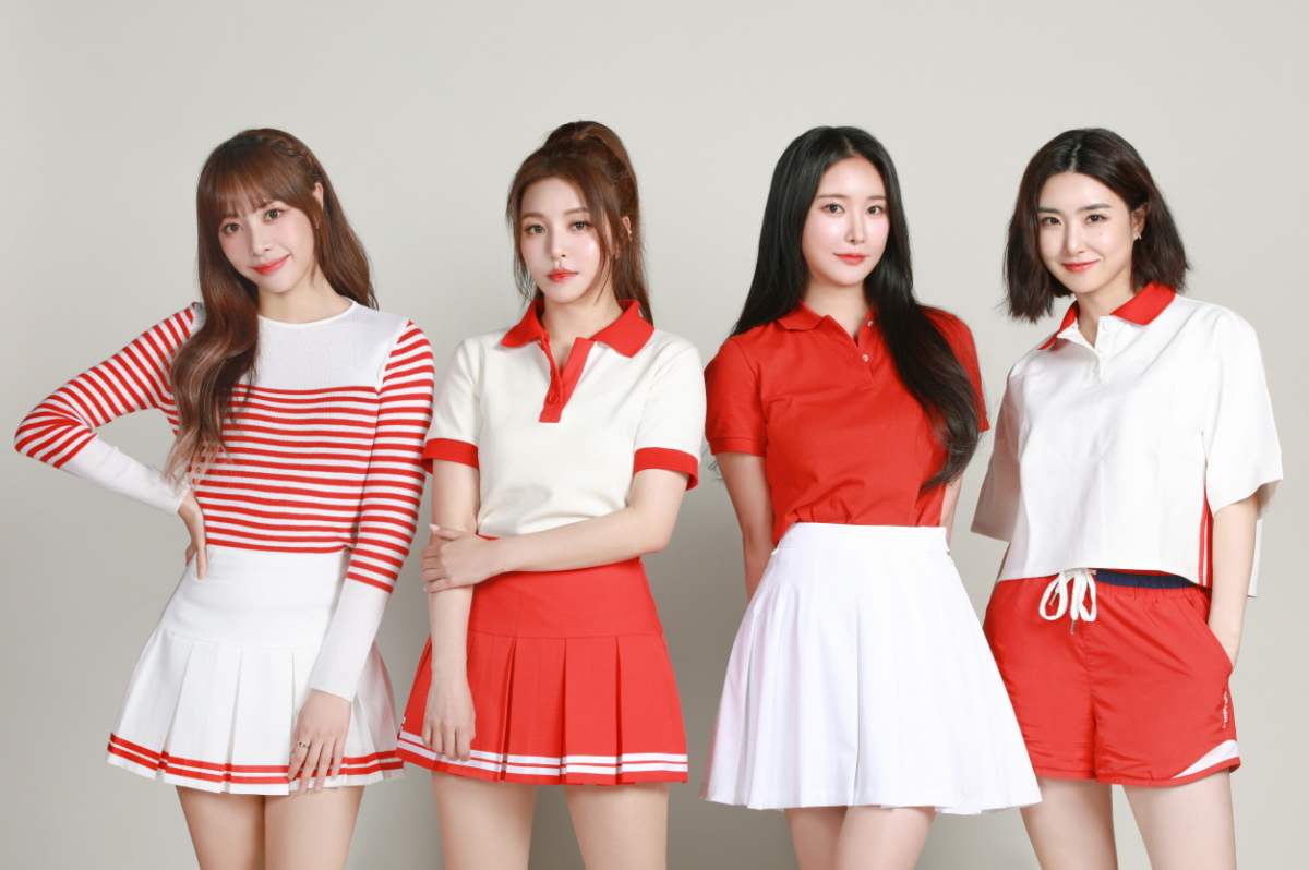 ▲해피콜 광고모델 걸그룹 브레이브걸스.  (사진제공=해피콜)