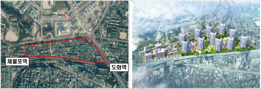 ▲인천 미추홀구 제물포역세권 위치도 (자료제공=국토교통부)